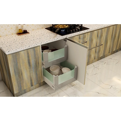 Modern L Shaped Kitchen With A Rustic Look-5