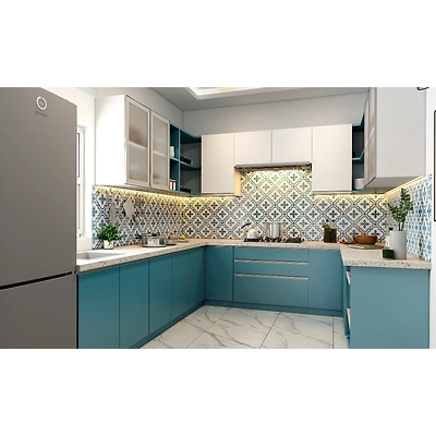 A Sleek U-Shaped Kitchen Design-2