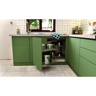 A Modern L Shaped Kitchen Design In Dual Tone-2