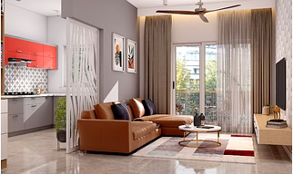 A Compact Living Cum Dining Room