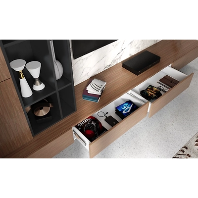A Scandinavian Living Room With A TV Unit Cum Shelving Unit-2