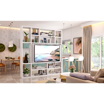 A Stylish Living Room With Swivel TV Unit-2