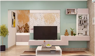 A Modern Living Room Designed With Functional Furniture