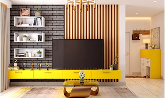 An Living Room With A False Ceiling