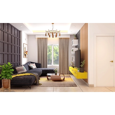 An Living Room With A False Ceiling-3