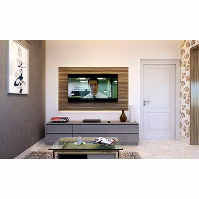 A Tasteful Living Room Design With A Striking Wallpaper-5