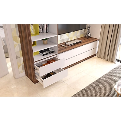 A Peppy Living Room With A TV Unit And A Mix Of Textures-3