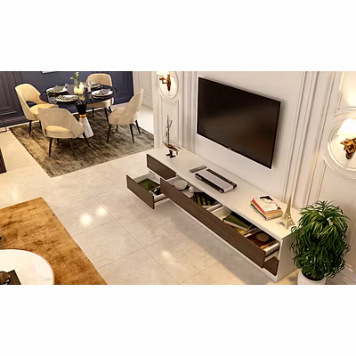 A Living Room Design With A Minimalist Style TV Unit-5