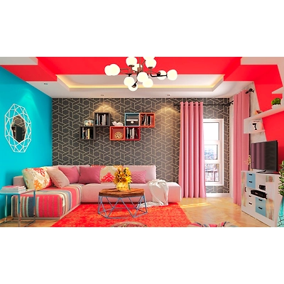 Modern Eclectic Style Living Room Design-1