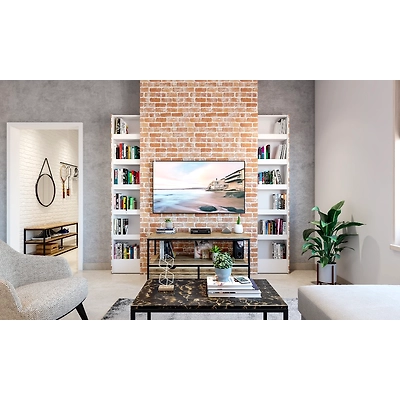 An Industrial Style Living Room With A TV Unit-4