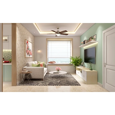 A Living Room With A Modular TV Unit And Window Seating-3