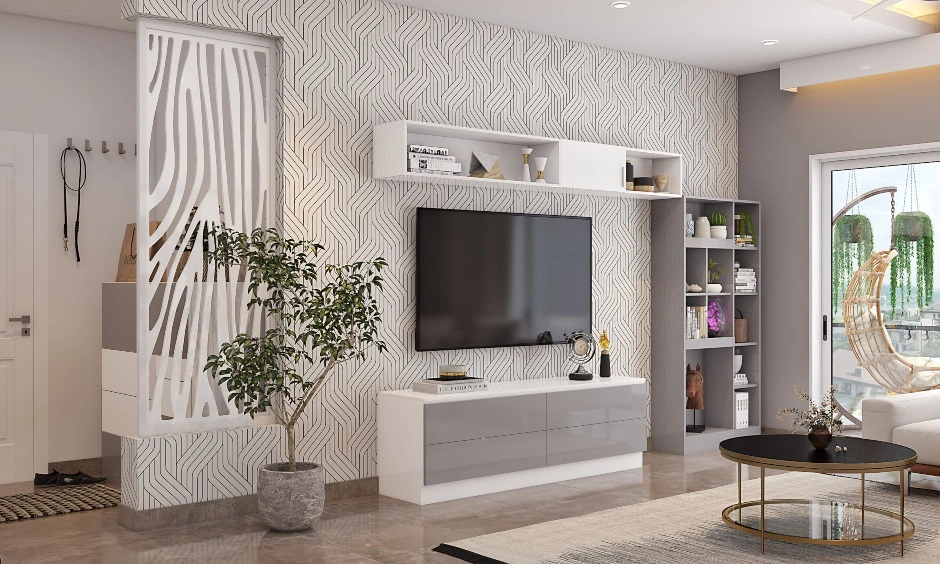 A Modern Living Room Designed In Neutral White Tones-3