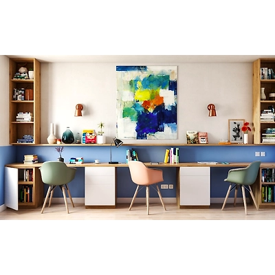 A Home Office That Allows The Entire Family To Work And Study Together-1