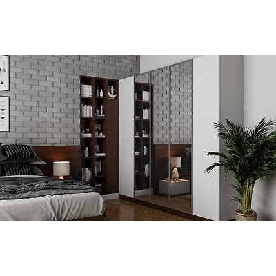 Modern Bedroom With Brick Wall Cladding-3