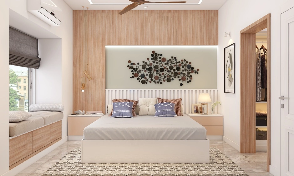 A Soothing Bedroom With Walk-In Dressing Room-1