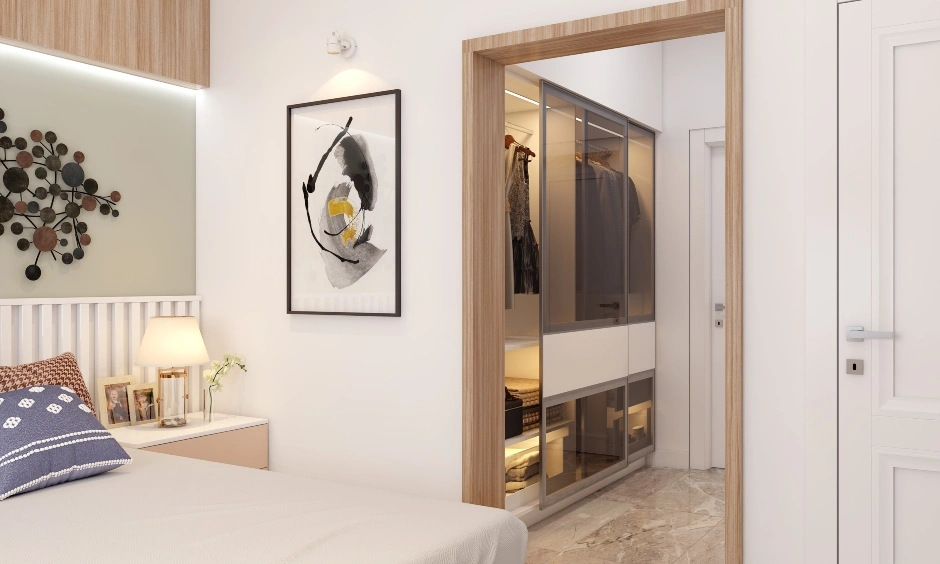 A Soothing Bedroom With Walk-In Dressing Room-5