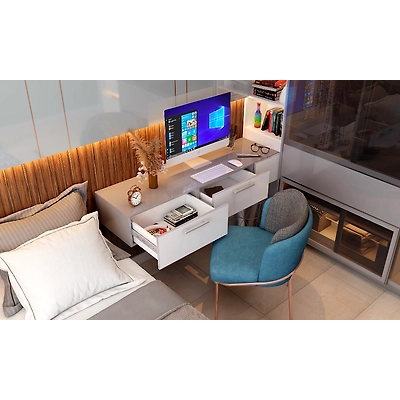 A Chic Bedroom With A Compact Study Corner-5