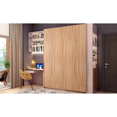 A Luxurious Bedroom With A Sliding Door Wardrobe-4