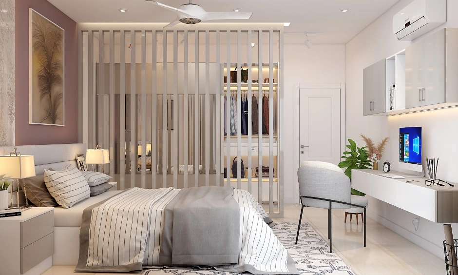 Modern Bedroom Interiors With A Walk-in Closet-1