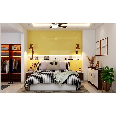 A Cosy Bedroom Design With A Walk-In Wardrobe-1