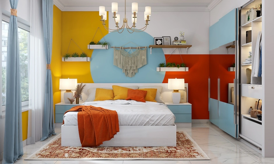 A Multicoloured Eclectic Bedroom Design-1