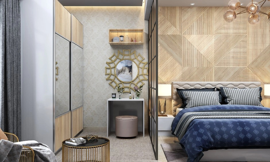 A Chic Bedroom With A Separate Dressing Area-2