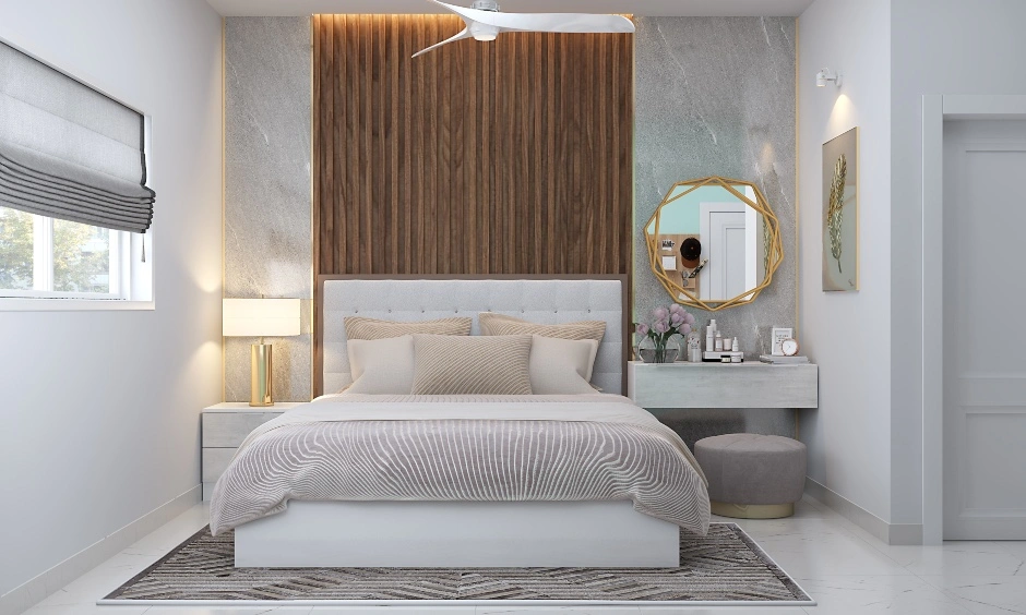 A Modern Bedroom With A Soothing Colour Palette-DC582