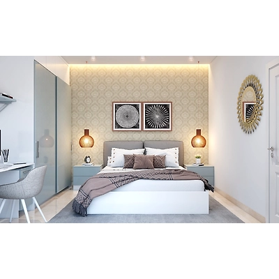 An Urban Bedroom With Space Saving Furniture-DC584