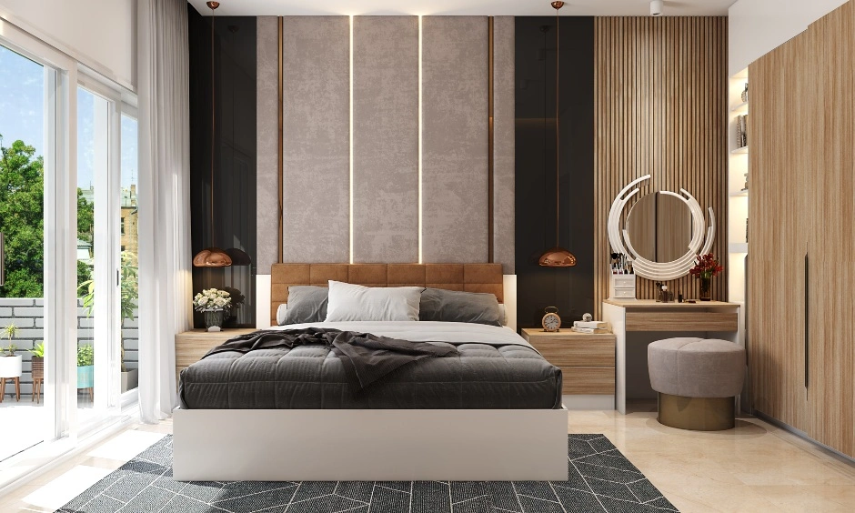 A Modern Bedroom In Soothing Colour Palette-DC587