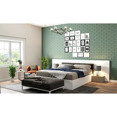 A Bedroom Interior Design With A TV Unit-DC598