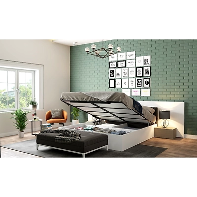 A Bedroom Interior Design With A TV Unit-3