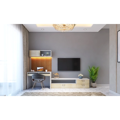 A Classy Bedroom Design With A Lavish Wall Panelling Design-2