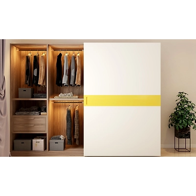 A Bedroom With A Sliding Door Wardrobe-3