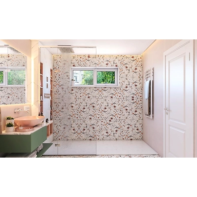A Minimalistic Style Bathroom Design In A Pastel Colour Scheme-1
