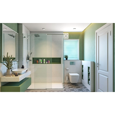A Olive Green Modern Bathroom Design-1