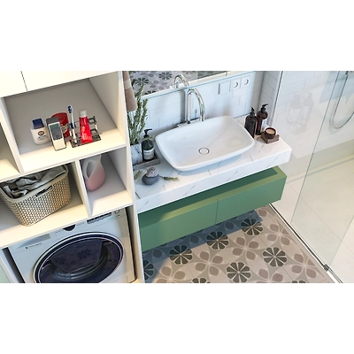 A Olive Green Modern Bathroom Design-2