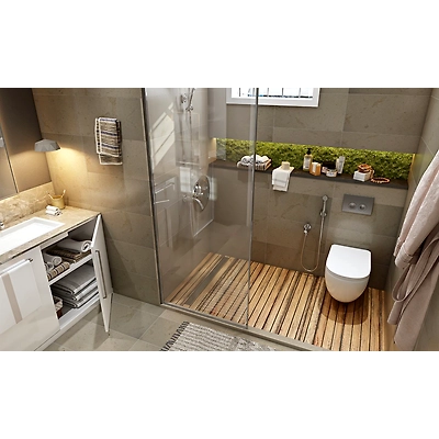 A Neutral Toned Modern Bathroom Design With Sleek Interiors-1