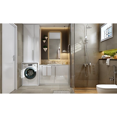 A Neutral Toned Modern Bathroom Design With Sleek Interiors-2