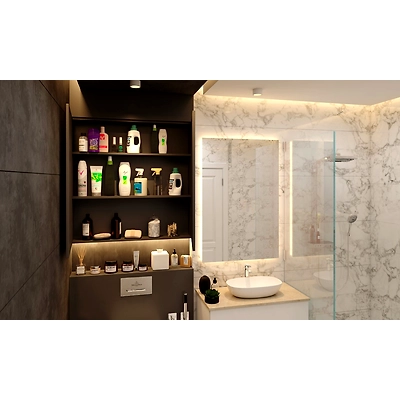 A Black And White Modern Bathroom Design-2