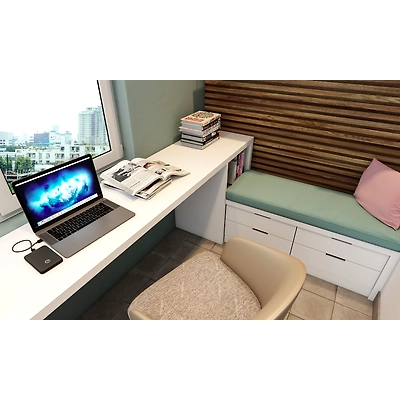 A Balcony Design With A Cosy Work Station-1