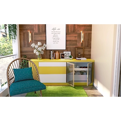 A Vivacious Balcony With Multifunctional Furniture-1