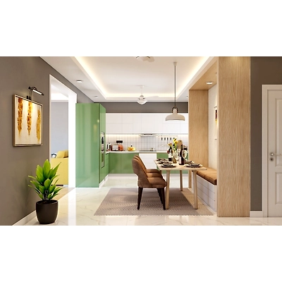 A Warm And Cozy 3BHK Flat Design With All The Comfort You Need-1
