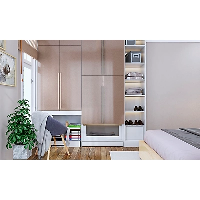 A Modern And Quaint 3 BHK Flat Design With Just The Right Amount Of Flair-14
