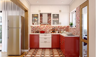 A Vibrant and Fun 3BHK Flat Interior Design