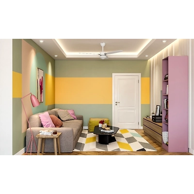 A Vibrant and Fun 3BHK Flat Interior Design-4