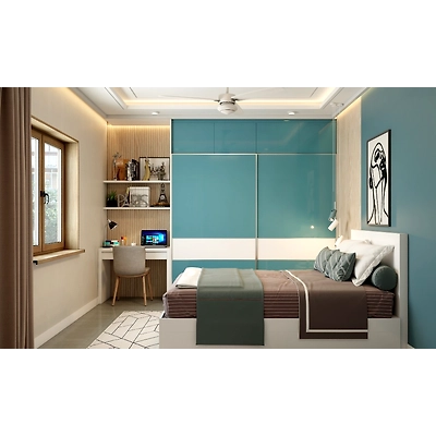 A Vibrant and Fun 3BHK Flat Interior Design-8