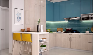 A Well Lit 3BHK With Space-Saving Furniture