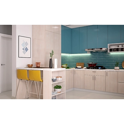 A Well Lit 3BHK With Space-Saving Furniture-DC104