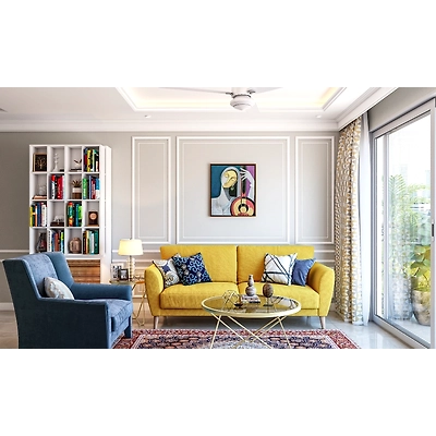 An Eclectic 3BHK Design With A Variety Of Colours, Patterns and Furnishings-6