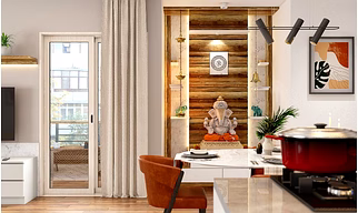 A Quaint 3BHK With Modern Space-Saving Furniture Pieces